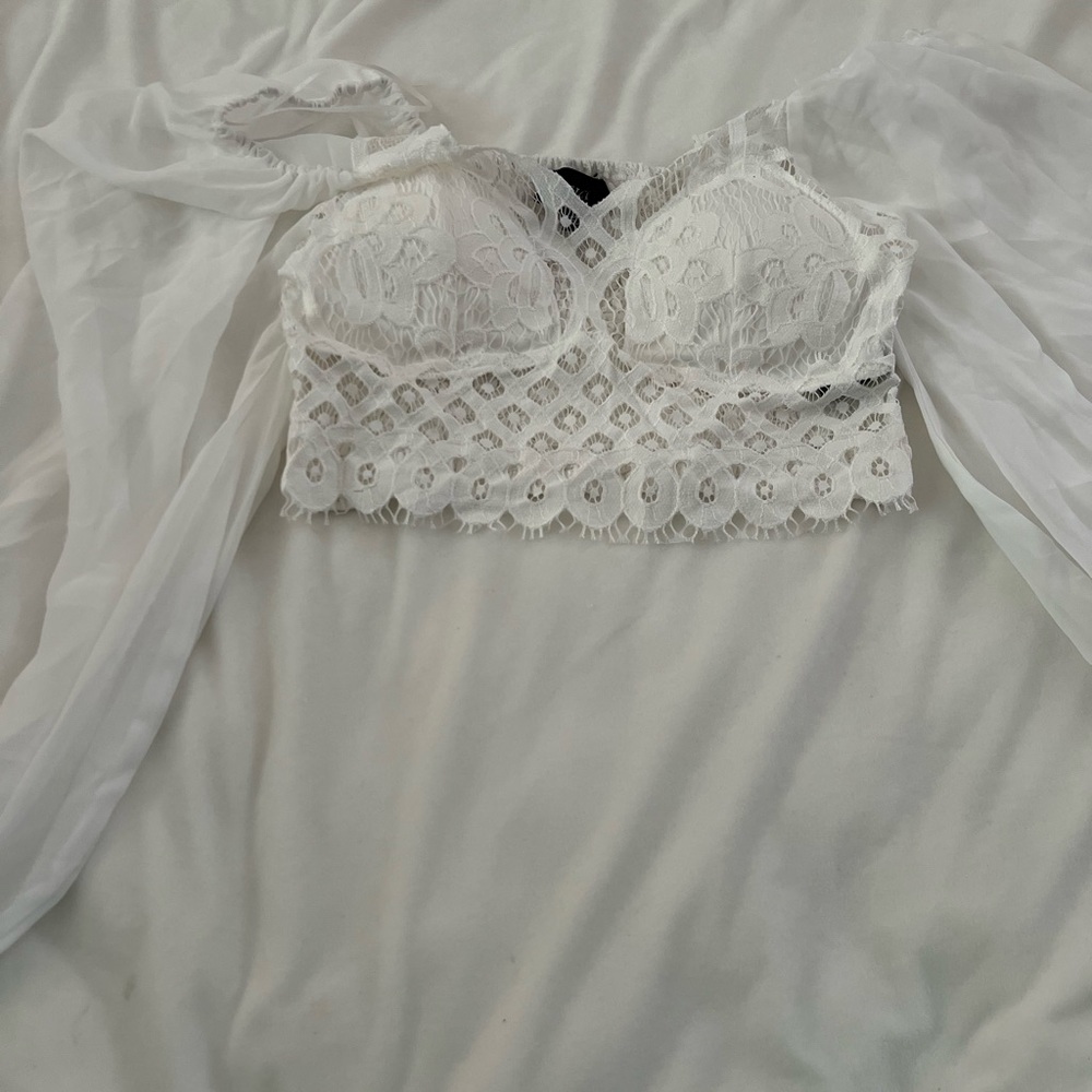 Vici White Lace Bra Intimates